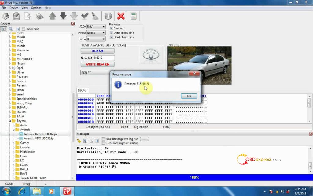 iprog-v76-read-write-km-on-toyota-avensis-15