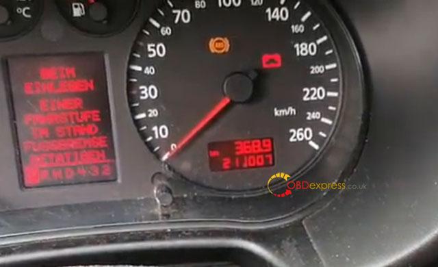 Digiprog3 Audi A3 Mileage Correction 11