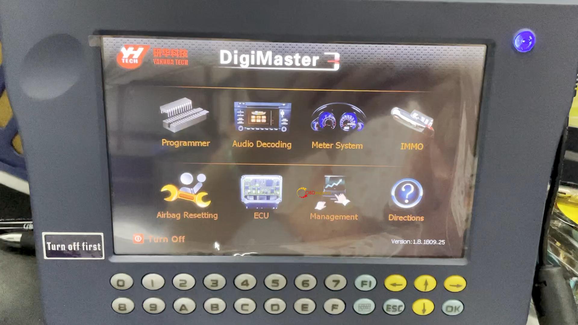 Digimaster 3 solution: 2015 Range Rover (1E20) adapter not found