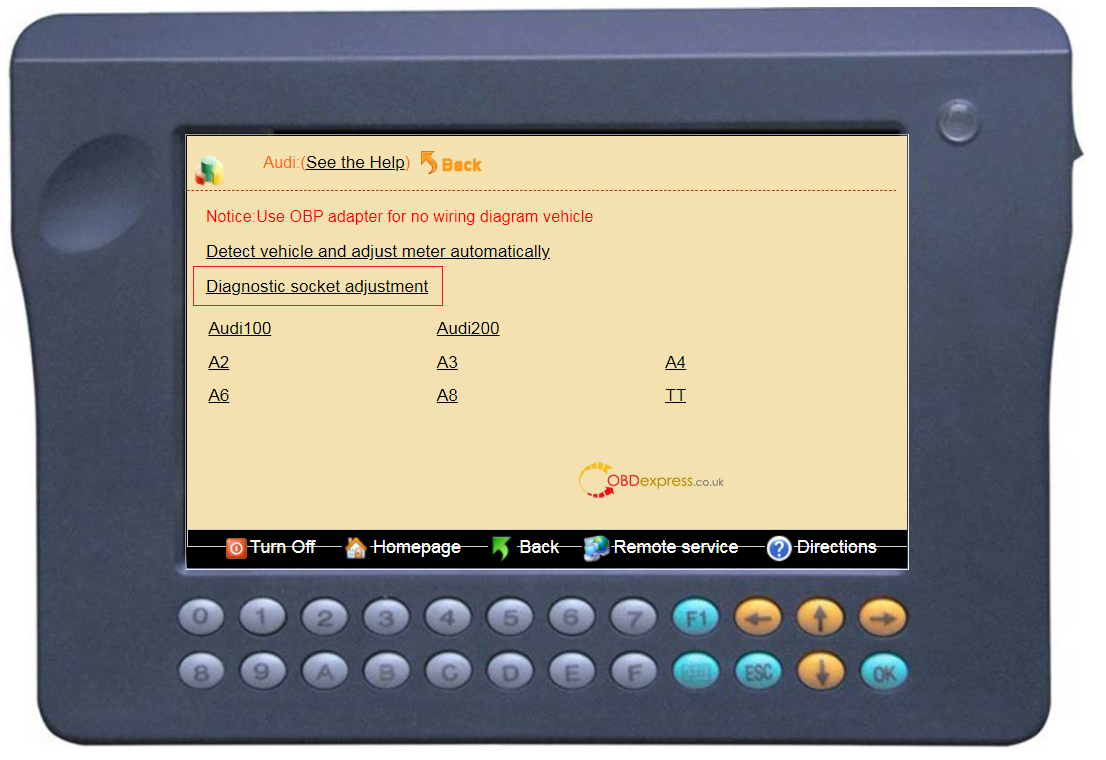 Digimaster 3 mileage adjustment: for Audi A4 2011