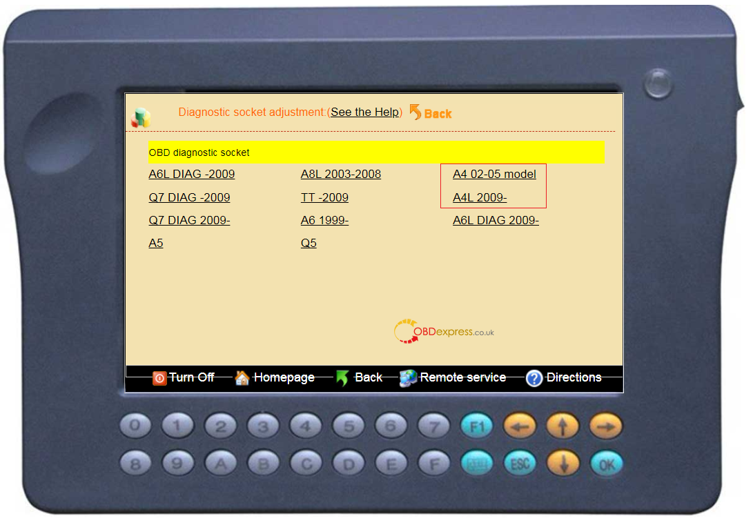 Digimaster 3 mileage adjustment: for Audi A4 2011