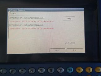 Digimaster 3 Software Upgrade Connect error 11001 (0x2AF9)