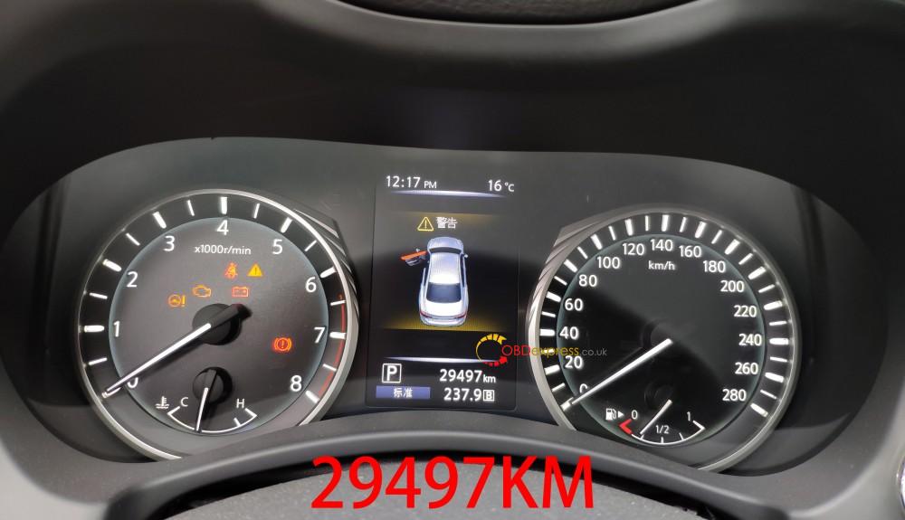 2018 Infiniti Q50L mileage adjustment with CG100 PROG