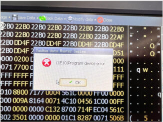 Yanhua Digimaster 3 software error fix_(1E10) Program device error