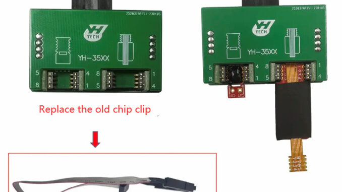 read and write BMW 35128WT with YH35XX Chip Clip