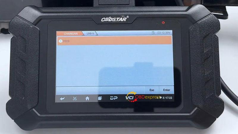 How to recalibrate CHANGAN UNI-V cluster mileage with OBDSTAR ODO Master by bench