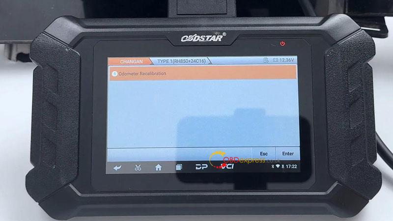 How to recalibrate CHANGAN UNI-V cluster mileage with OBDSTAR ODO Master by bench