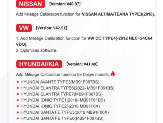 OBDSTAR Cluster Recalibration Upgrade (January 2025)