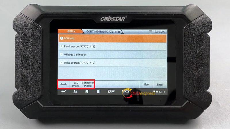 OBDSTAR ODO Master_Geely R7F701412 Dashboard Mileage Calibration
