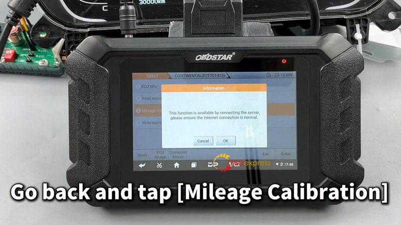 OBDSTAR ODO Master_Geely R7F701412 Dashboard Mileage Calibration