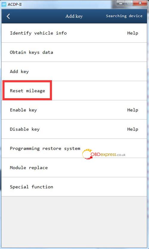 Yanhua Mini ACDP Module 38_BMW BDC2 Vehicle Mileage Reset