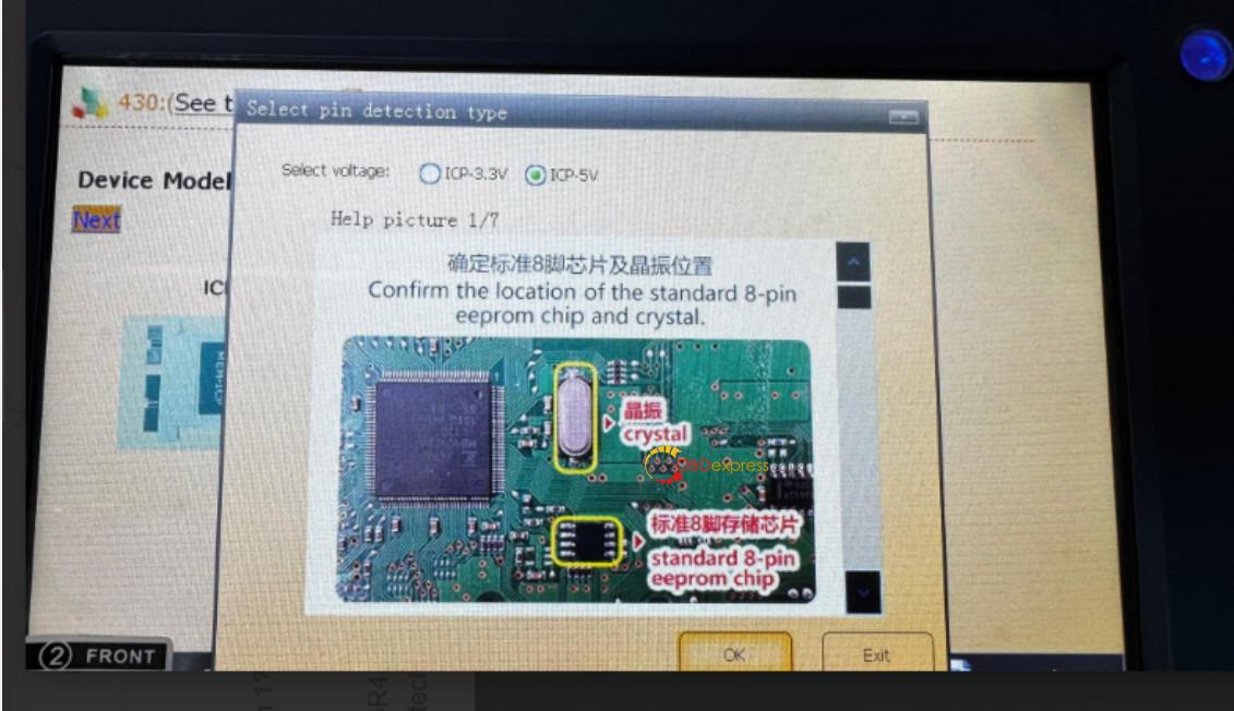 Yanhua Digimaster 3 adjusts mileage for Ferrari F430