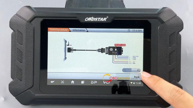 How to Calibrate Mileage TOYOTA R7F701441 Dash with OBDSTAR ODO Master