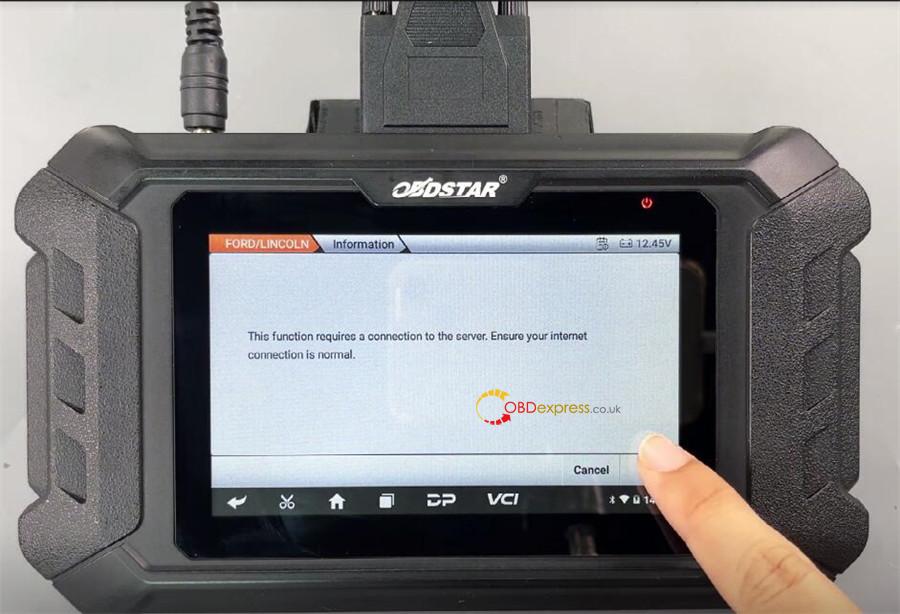 OBDSTAR ODOMaster Calibrate Mileage on Ford R7F701408 Dashboard