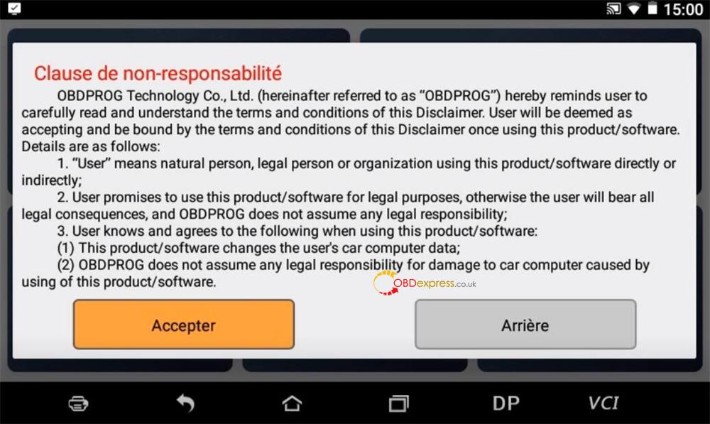 Changed language in OBDSTAR ODOMaster
