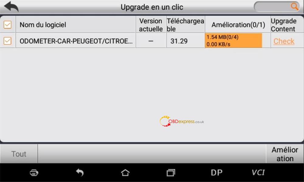 Changed language in OBDSTAR ODOMaster