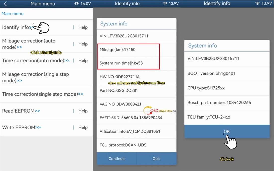 How to Correct VW DQ38x Mileage Using Yanhua Module 45